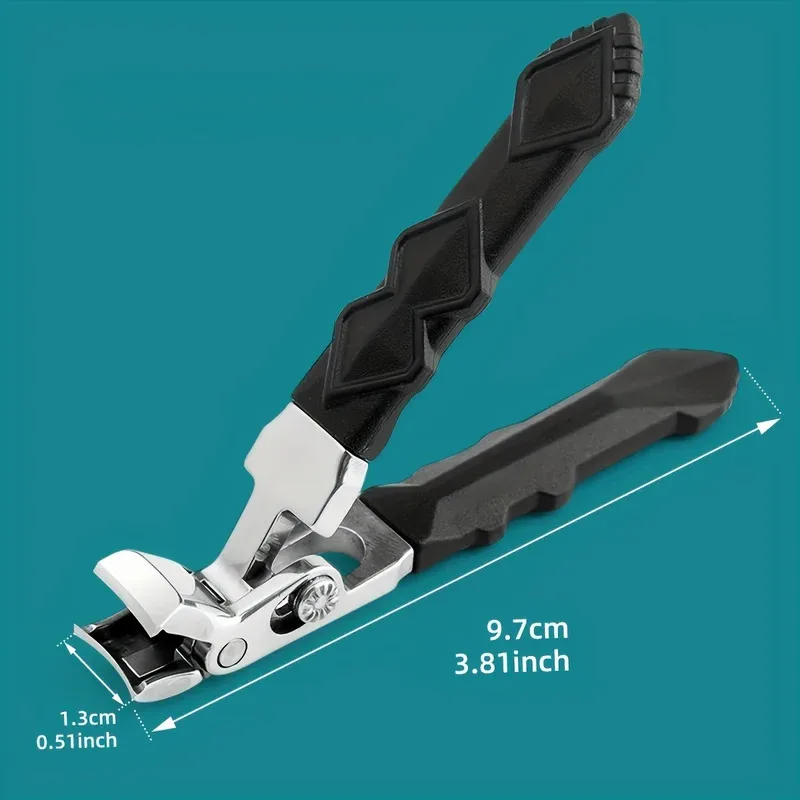 กรรไกรตัดเล็บสแตนเลสทนทาน ขากรรไกรกว้าง หัวเอียง ใบมีดเว้า สไตล์คลาสสิก ใช้งานง่าย