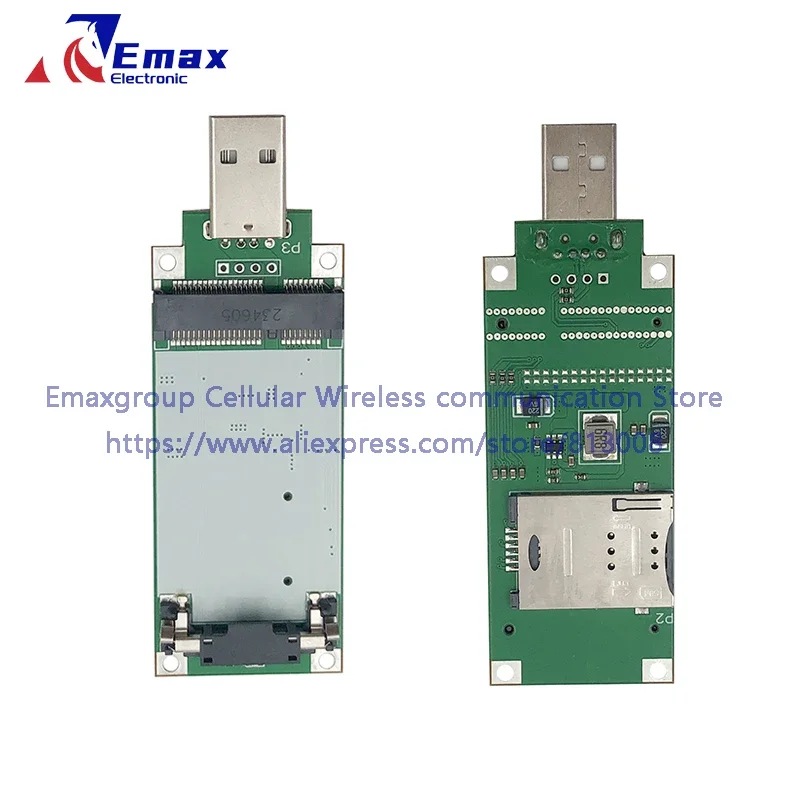 Adaptateur MINI PCIE WWAN vers USB 2.0 avec emplacement pour carte SIM pour EP06-E EG25-G EC25-E EC25-V EC25-EU SIM7600E SIM7600G-H SIM7600JC-H