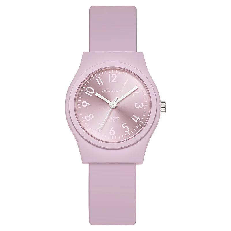 Studentenhorloge Vrouw Digitaal Snoep Kleur Casual Siliconen Quartz Dameshorloge Kinderhorloge