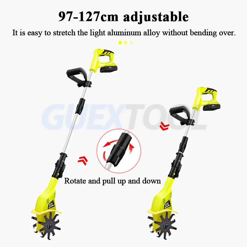 Portable Electric Grass Trimmer Handheld Lawn Mower Agricultural Household Cordless Weeder Garden Pruning Tool Brush Cutter 20V