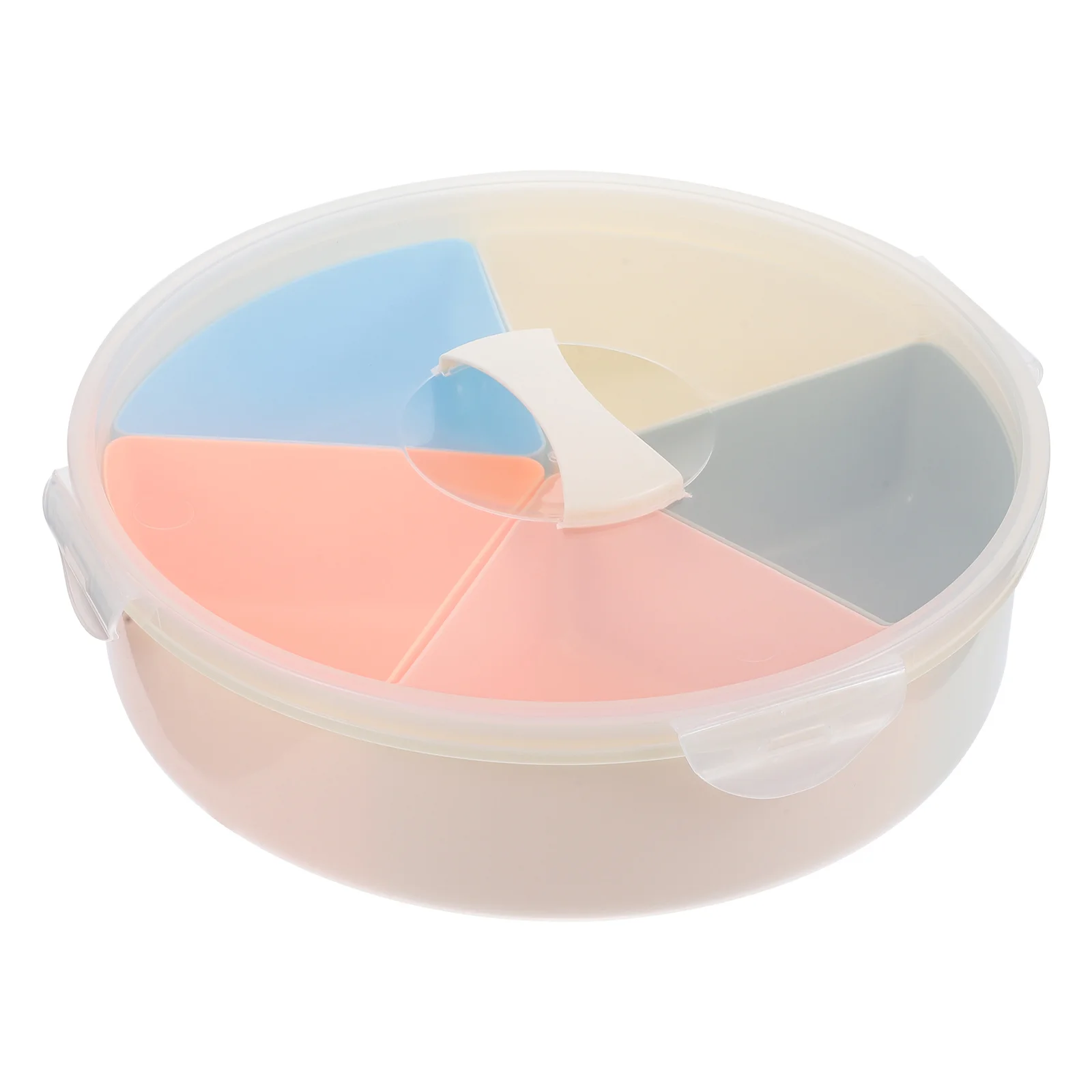 

Divided Snack Tray Large-Capacity Plastic Fruit Plate Nut Candy Serving Tray for Home Party Use Snack Divided Trays