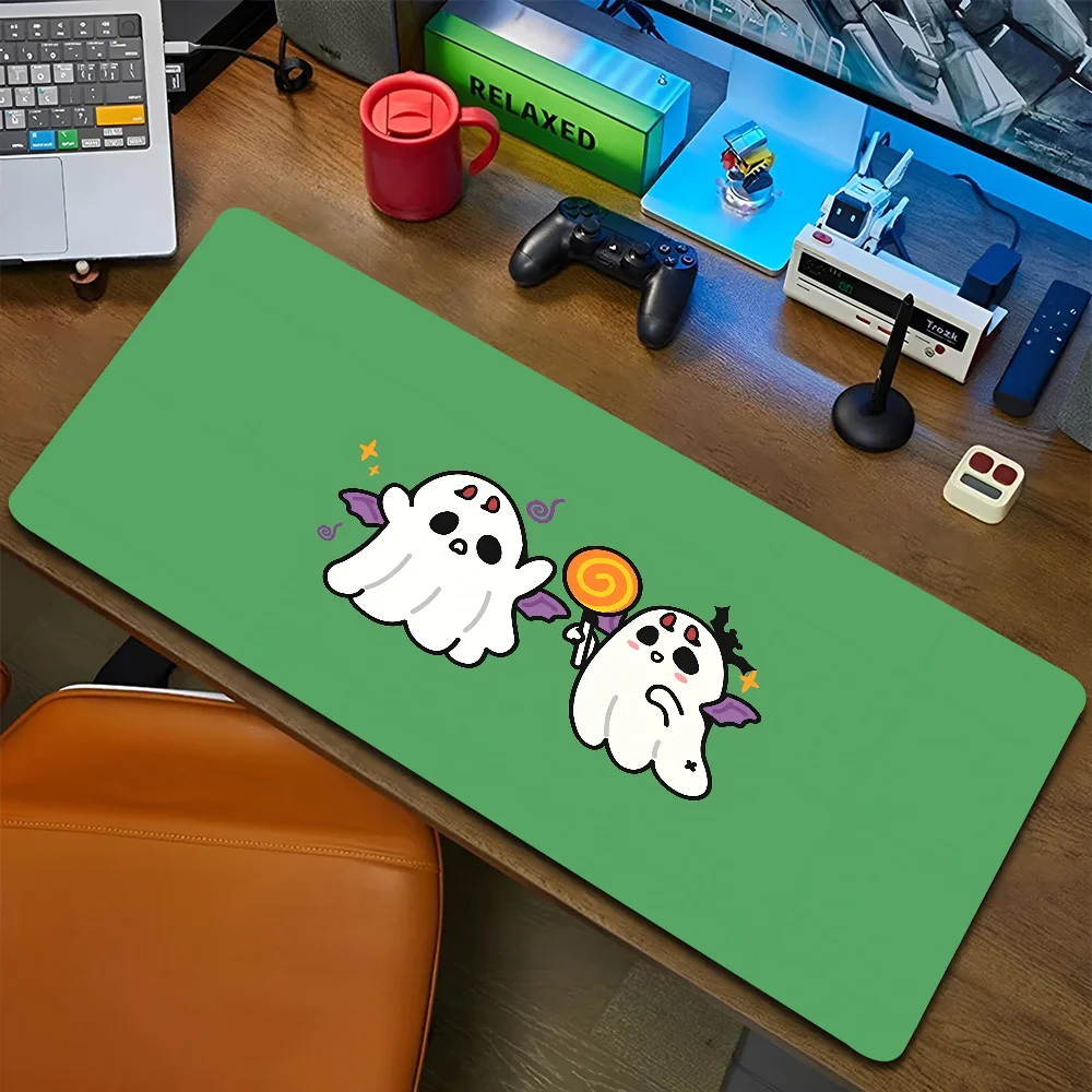 1PC All Saints' Day Little Ghost Non-slip Mouse Pad Suitable For Office Computers Laptops E-sports Game Desk Mats XXL Keyboard