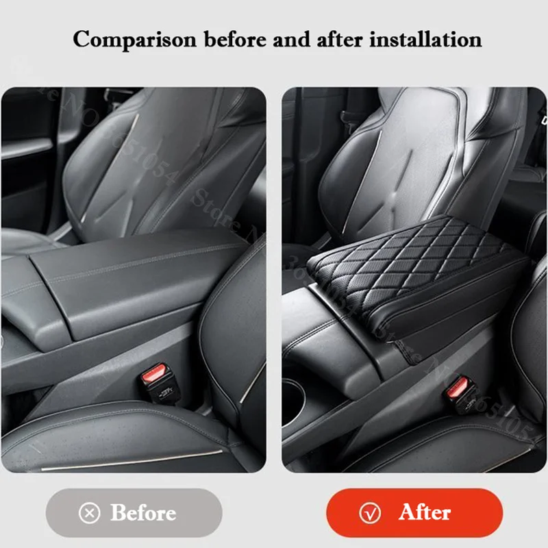For Mazda CX-5 CX5 Car Armrest Box Pad Leather Memory Foam Cushion Comfortable Center Console Box Cover Anti Scratch Protector