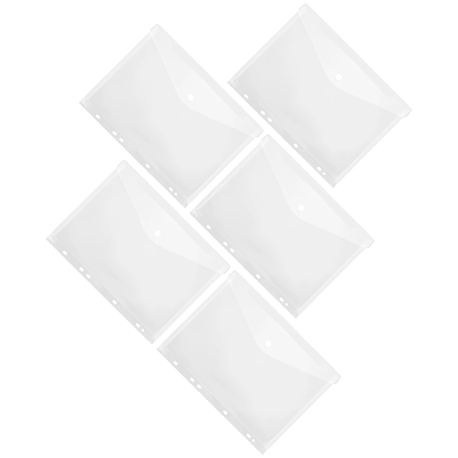 

5 Pcs with Hole Photo Album Bag Documents Bags Pp Clear Folder Multi-functional File Protector