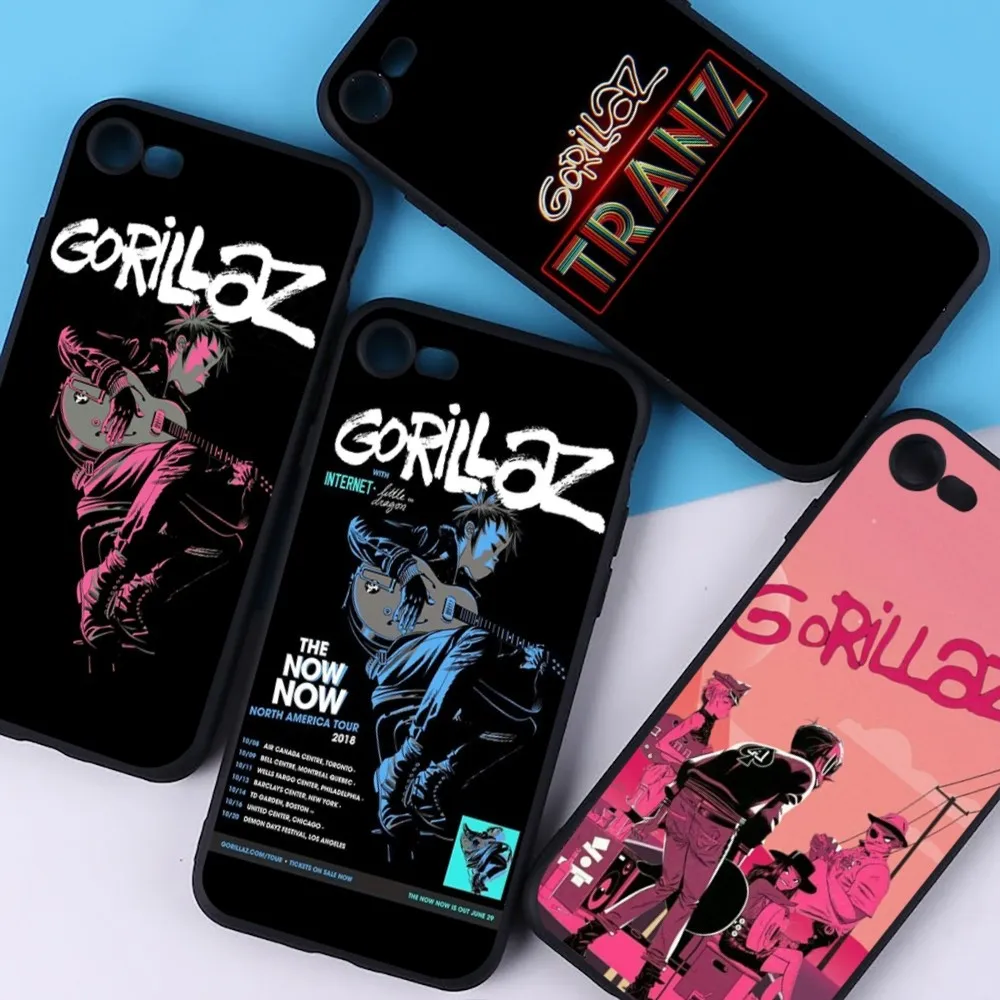 G-Gorillaz T-The N-Now N-Now Animal Phone Case For IPhone 16 15 8 7 6 6S Plus X SE XR XS 14 11 12 13 Mini Pro Max Mobile Case