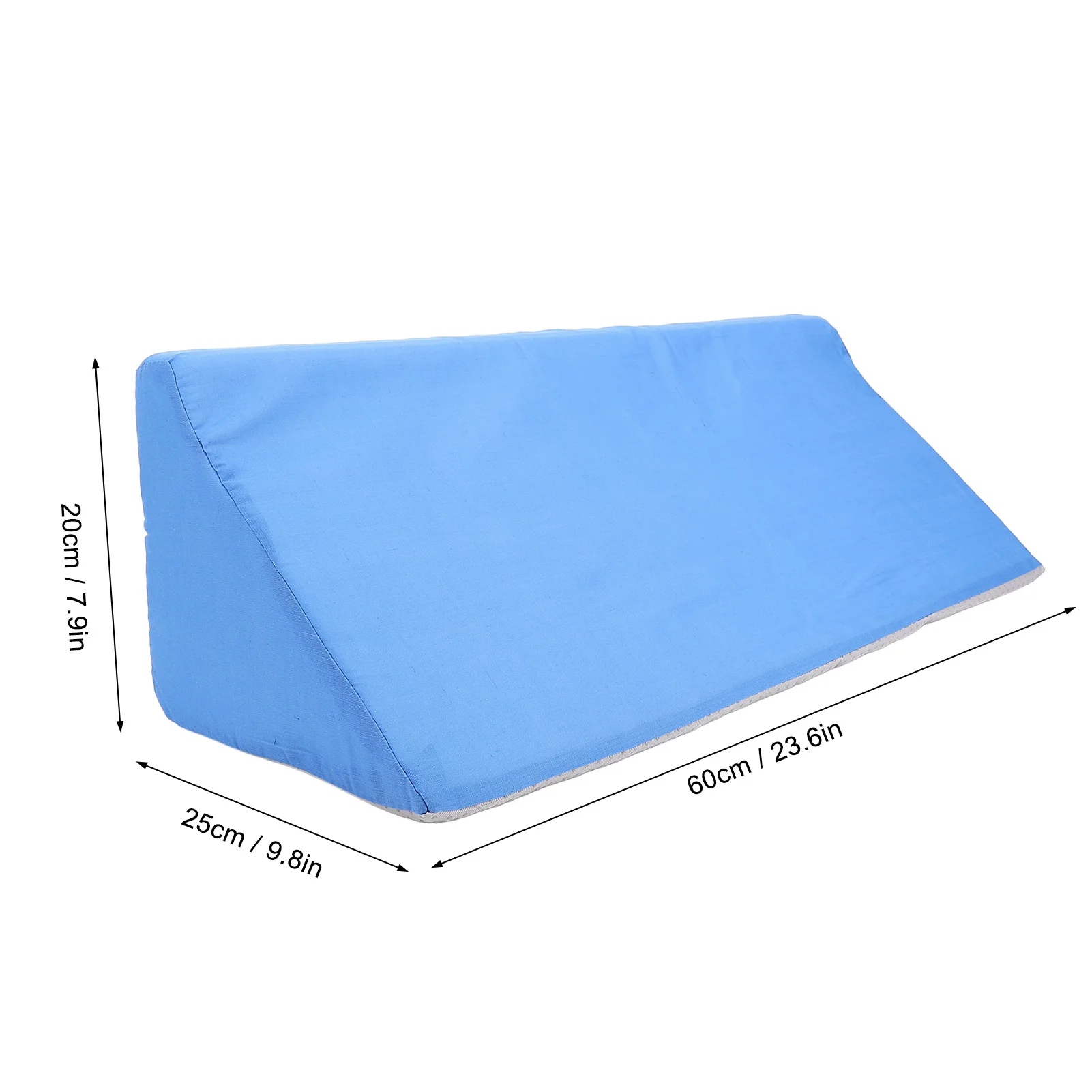 Body  Pillow Blue Leg Bolster Body Positioning  Pillow R Shaped Eevated Alignment for After Surgery for Side Sleeper