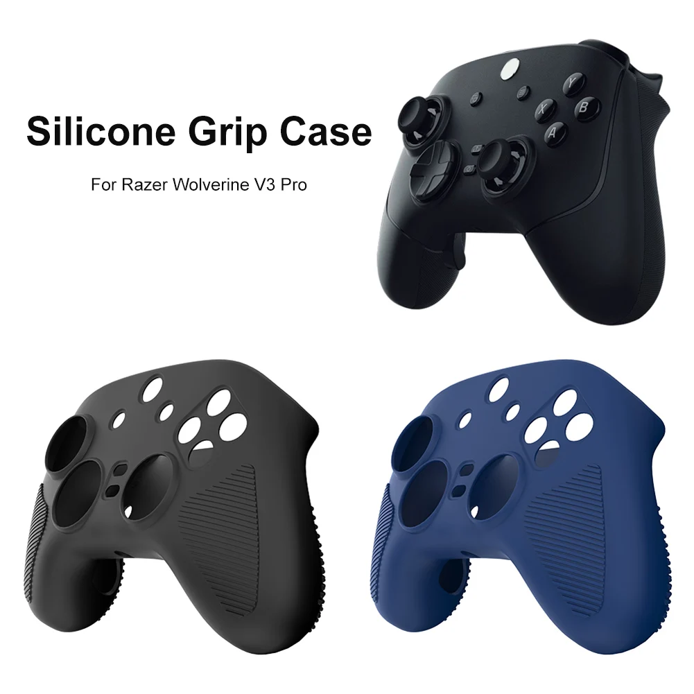 For Razer Wolverine V3 Pro Controller Silicone Case Anti-Drop Grip Soft Skin Sleeve Full Protection Gamepad Cover Handgrip Shell