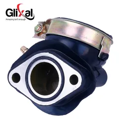 Glixal Carburetor Intake Manifold 125cc 150cc GY6 152QMI 157QMJ JCL VENTO ZNEN JONWAY TAOTAO Moped ATV Go-Kart (1 Vacuum Port)