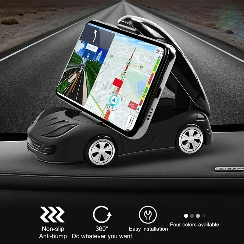 360° Rotatable Car Phone Holder Air Vent Dashboard Mount Universal Anti-Shake Mobile Bracket for iPhone 16 15 Pro Samsung Xiaomi