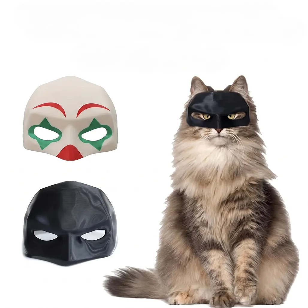 Fledermaus Katze Maske Rächer Superheld Kostüm Haustier Kleidung Zubehör Lustiger Hut Cosplay Halloween Weihnachten Foto Requisiten Kätzchen Spielzeug Urlaub Party Dekor Kreative Haustierartikel – Detail 1