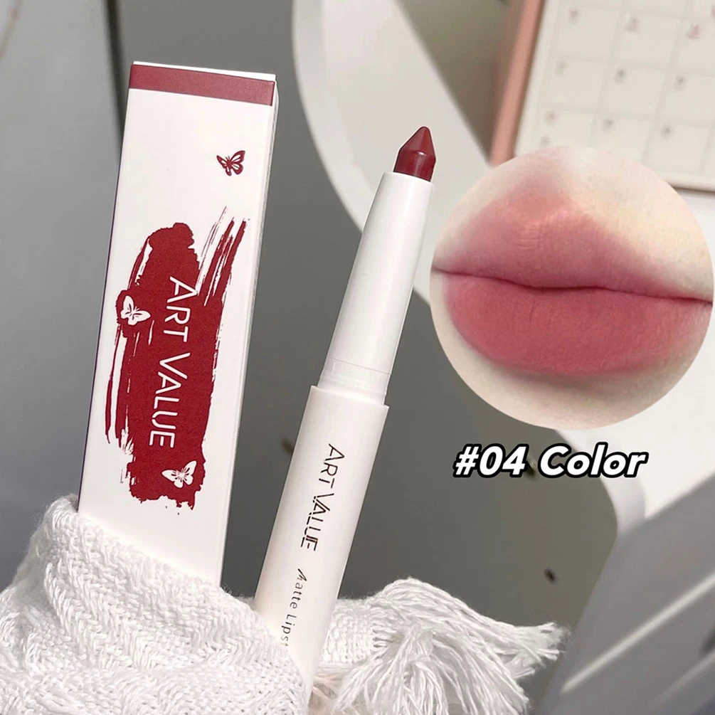 Matita per labbra nude Matita per rossetto opaco impermeabile a lunga durata Labbra rosse rosa Contorno Trucco Pastello Stick Lip Tint Line Cosmetici