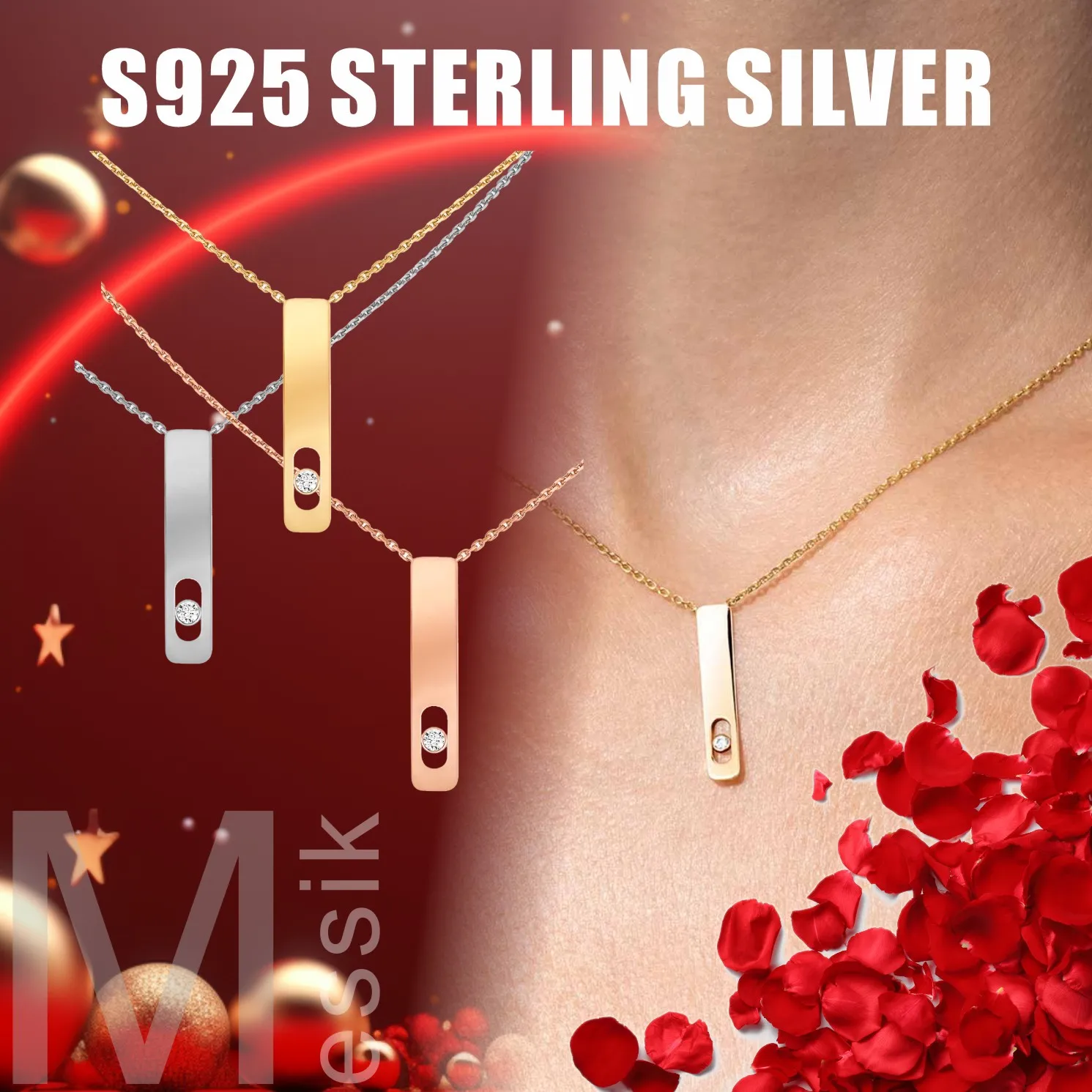 Elegant Original MY FIRST DIAMOND Necklace Sterling Silver 925 Necklace Original Luxury Brand Christmas Anniversary Accessory