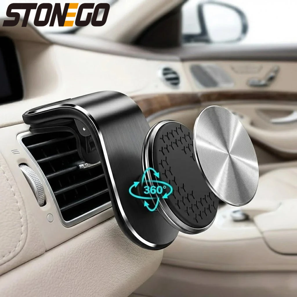 

360 Magnetic Car Phone Holder Universal Air Vent Mount Strong Magnet Mobile Phone Stand for Car Dashboard Windshield