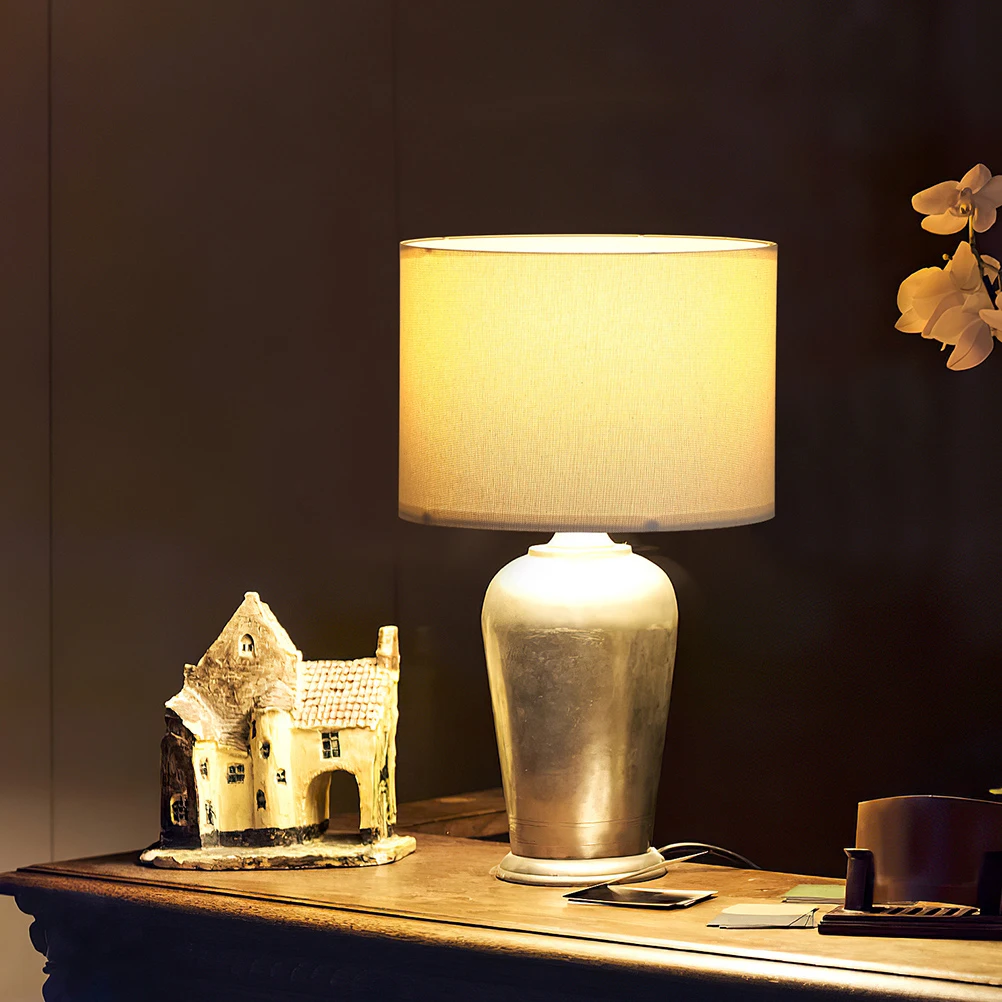 

2 Pcs Wall Lamp Shade Lamps for Bedrooms Linen Lampshade Fabric Chandelier Replacement Detachable