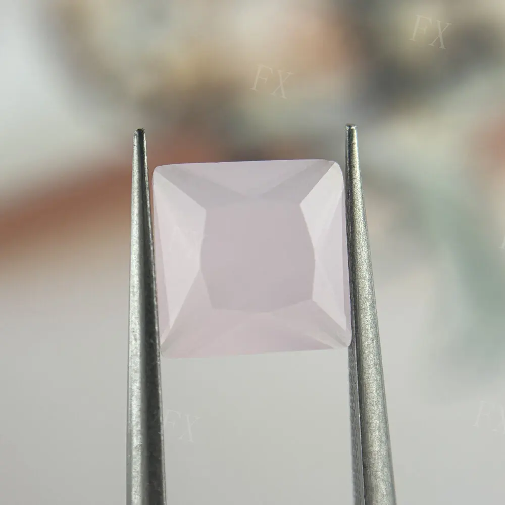 

Glass Synthetic Gems Square Shape Princess Cut 2x2~12x12mm Loose Pink Translucent Stone For Jewelry DIY Stone Free Shipping