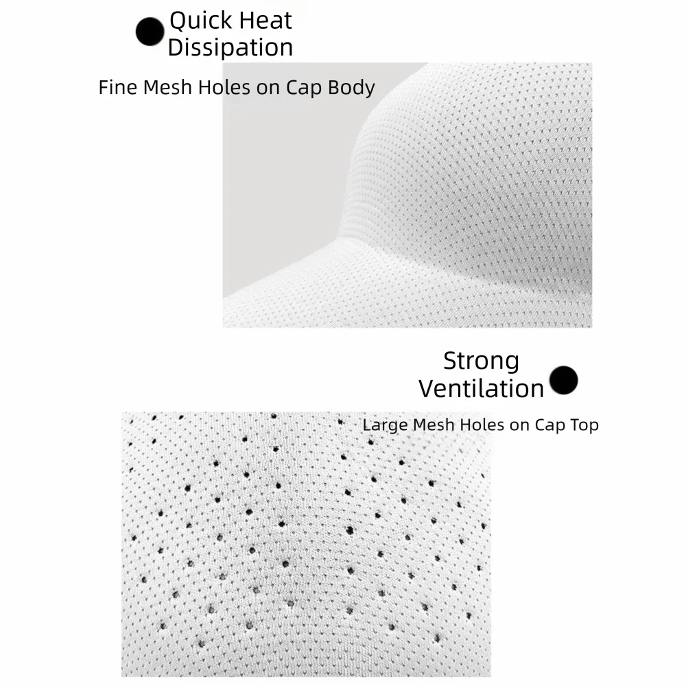 Tragbare, schnell trocknende, nahtlose Baseballkappe, leicht, packbar, faltbar, atmungsaktiver, bequemer Sonnenhut zum Laufen – Detail 11