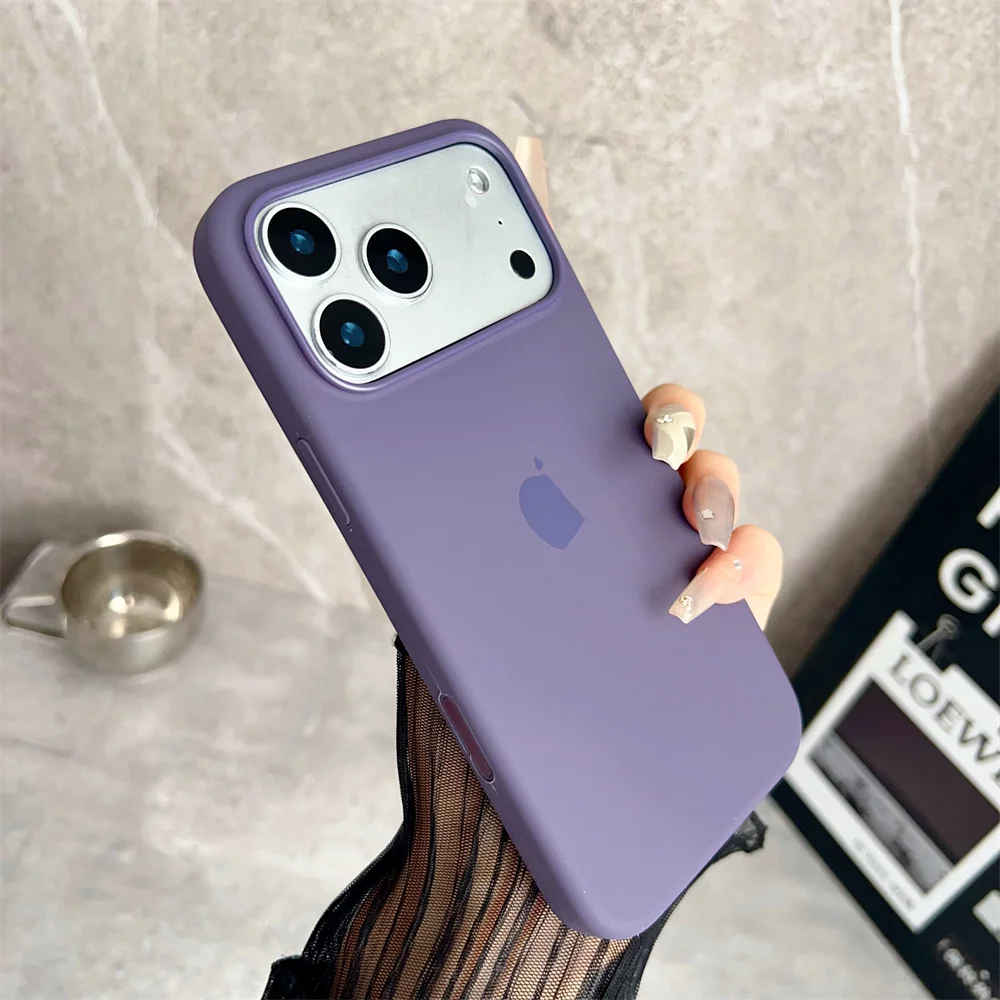 حافظة هاتف رسمية من السيليكون السائل الساخن لهاتف أبل لهاتف آيفون 17 Air 17 Pro 17 ProMax مقاومة للصدمات لـ Magsafe مع صندوق