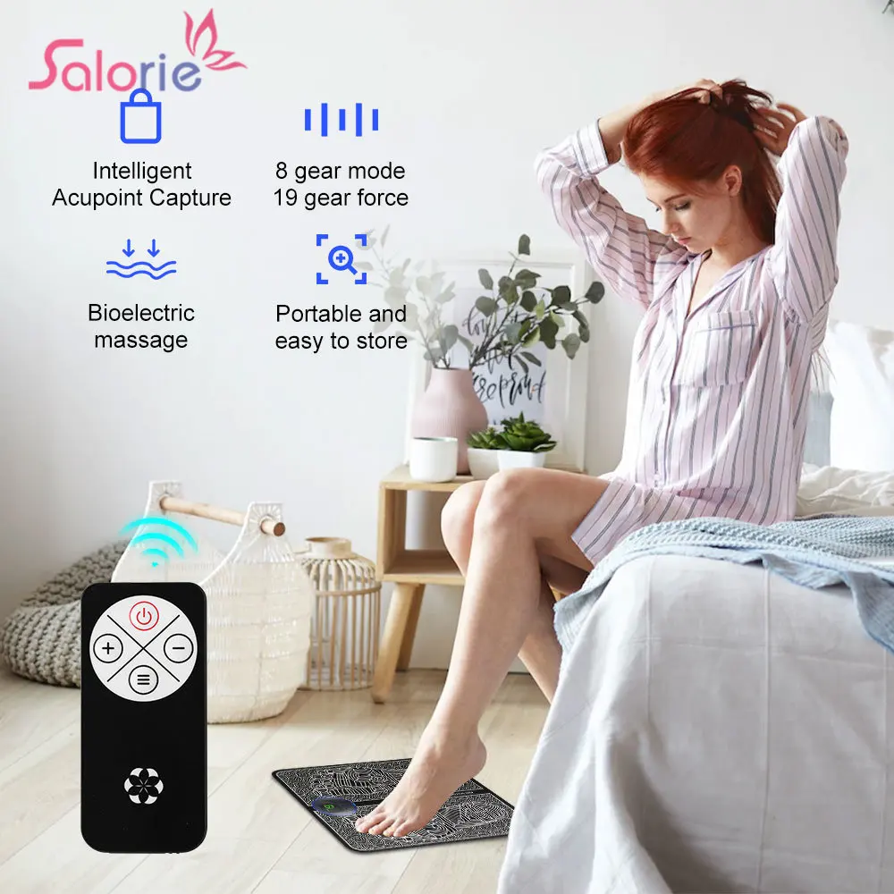 

Foot Massager EMS Cushion Massage Mat Improve Blood Circulation Relieve Ache Pain Acupoint Stimulation Eliminate Muscle Fatigue