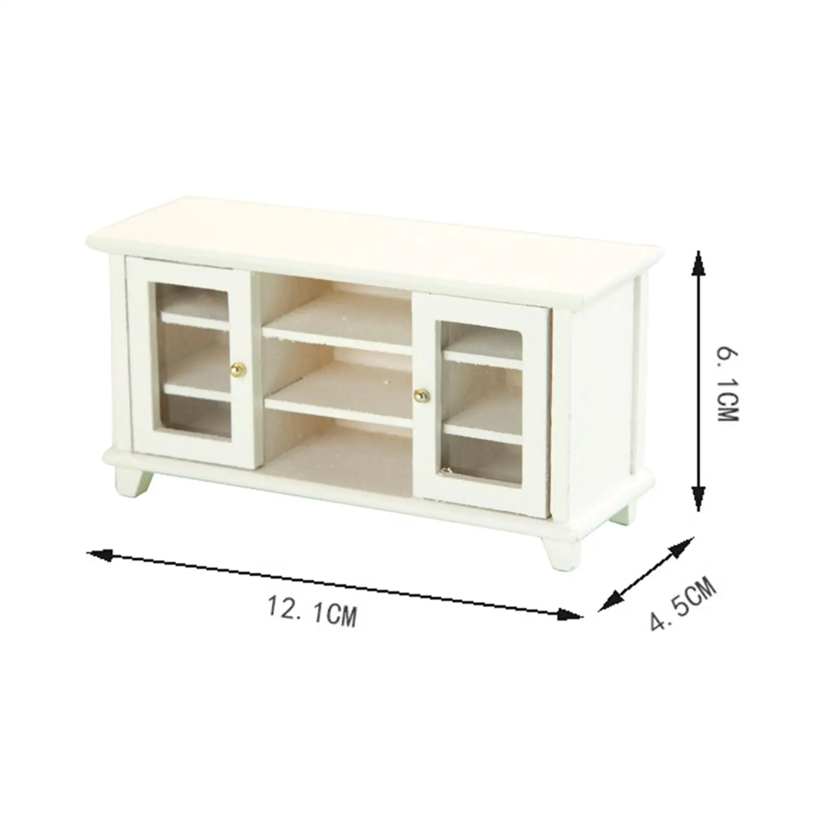 Mini soporte para TV para casa de muñecas, juguetes de imitación para niños, mueble de TV en miniatura para miniatura