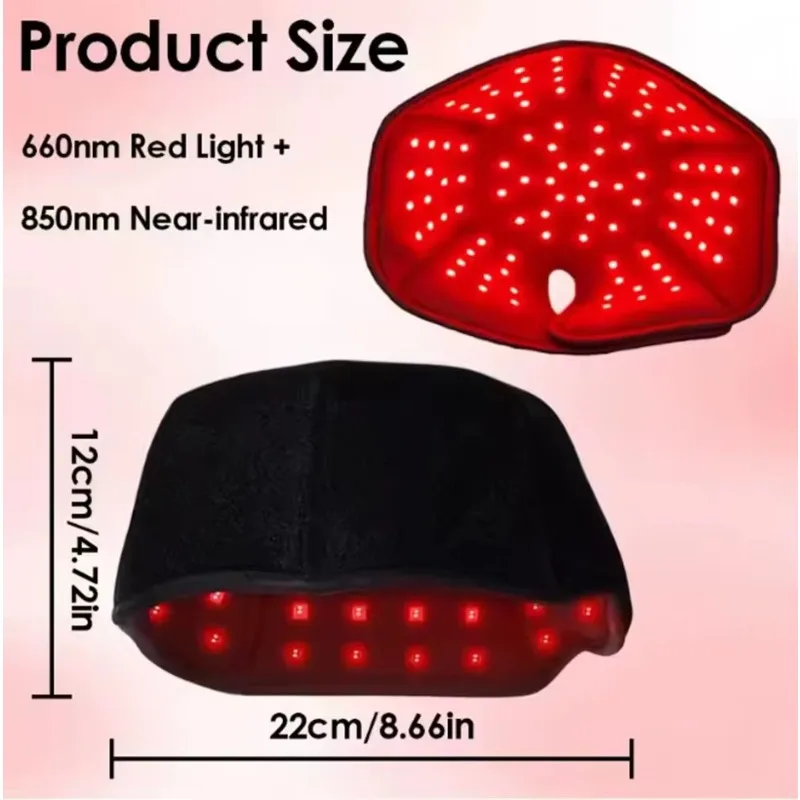New Infrared LEDs 650nm&850nm Red Light Therapy Hair Growth Cap for Hair Regrowth Anti Hair Loss Relax Scalp Anti-inflammatory