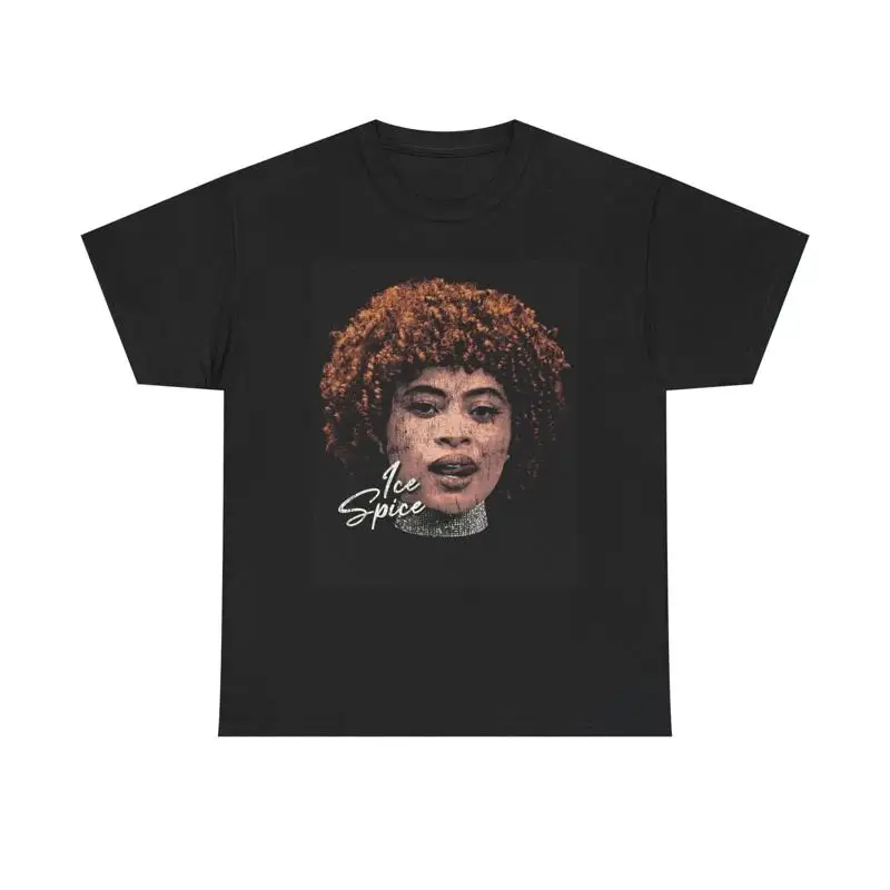 Ice Spice Graphic T Shirt Vintage New York Merch Head Unisex Heavy Cotton Tee