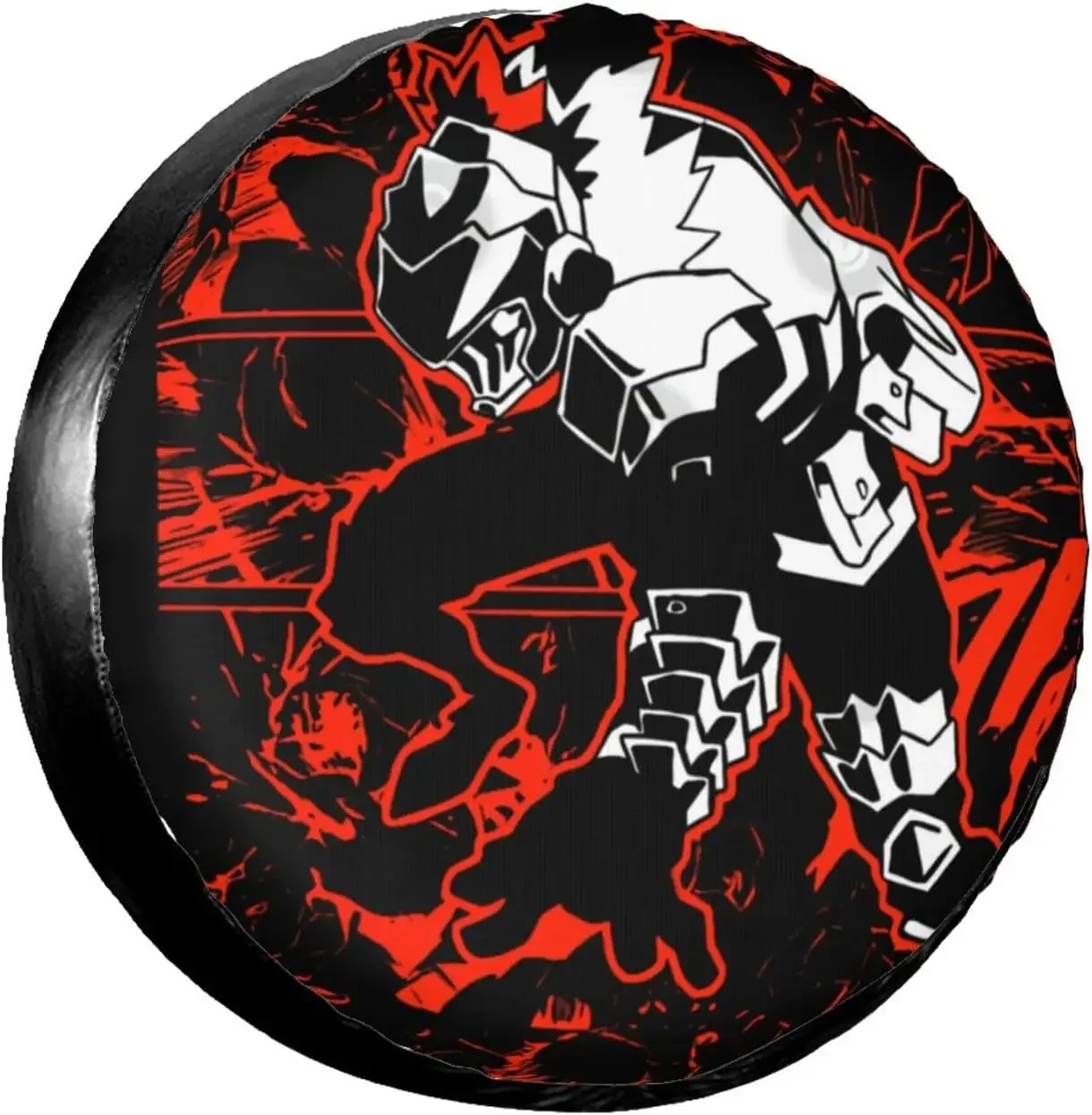 أنيمي عفريت القاتل نمط غطاء إطار السيارة عجلة حماة المياه الغبار العالمي صالح لشاحنة SUV شاحنة تخييم السفر مقطورة