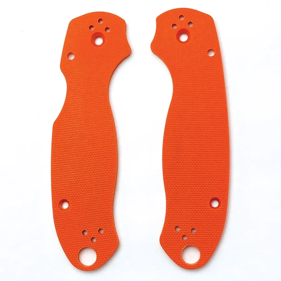 

1 Pair G10 Solid Color Folding Knife Handle Grip Patches for Spyderco Para3 C223 Spider Anti-Slip Scales Diy Accessories Parts