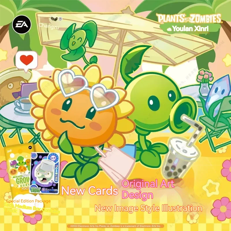 KaYou Card Game New Plants vs. Zombies Season 2 Melodious Holiday Sprout Pack CR Card BR Special Pack Pea Shooter