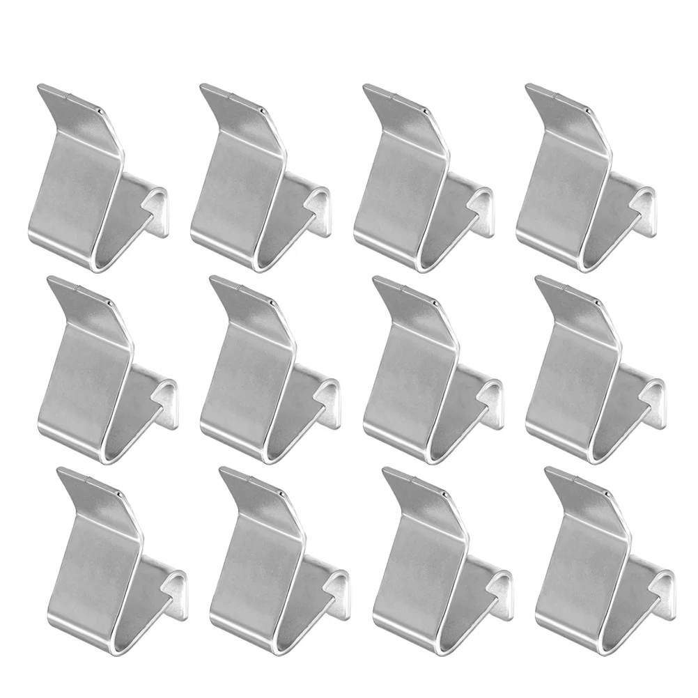 20 Pcs Shelf Clip Partition Buckle Bookcase Bracket Cabinet Corner Iron Door Card Holder