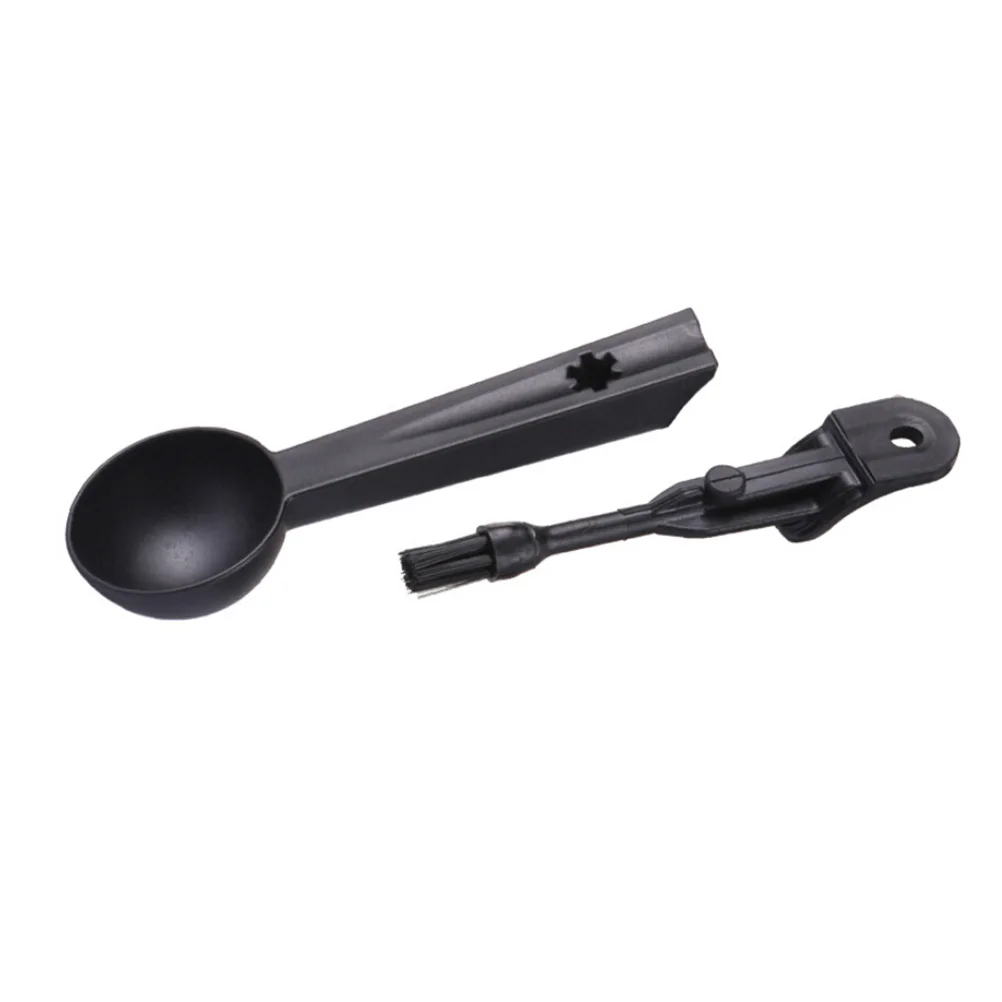 

Coffee Spoon Cleaning Brush Stylish Scoop BPA Free Plastic Measuring Tool for Espresso Coffee Measure 30ml Kitchen Bar