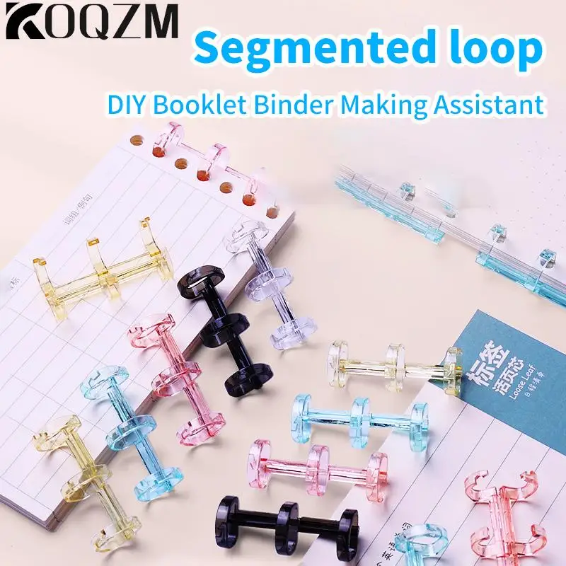 Binder secional plástico para Craft Journal, Mini Binder, Scrapbook Notebook, 3 anéis, 2pcs