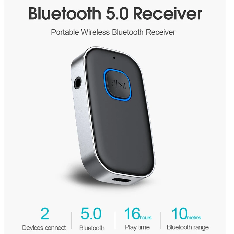 

Bluetooth-приемник 5.3 для автомобиля, беспроводной аудиоадаптер с микрофоном, 3,5 мм AUX, автомобильный комплект hands-free для домашней стереосистемы