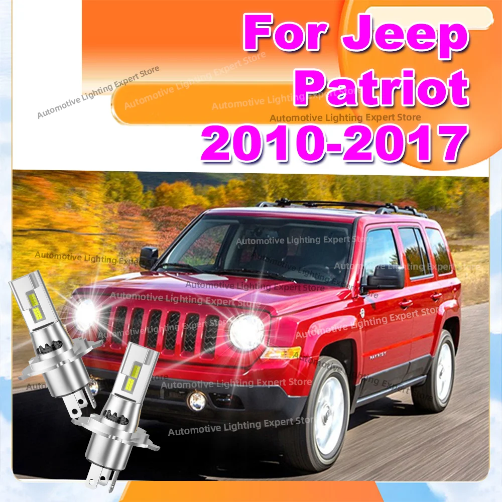 

LED Headlight Bulbs CANBUS Lights 6000K 1:1 Halogen Lamp with Fan For Jeep Patriot 2010-2017 2011 2012 2013 2014 2015 2016