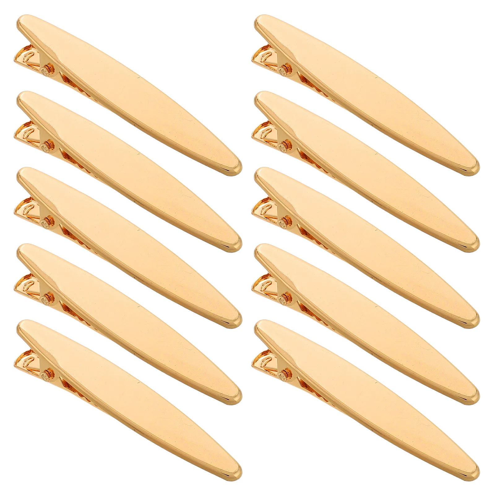 50Pcs Elegant Gold Hollow Hair Barrettes for Women DIY Handmade Hairpin Accessories Creative Craft Kit Versatile Decorative Hair