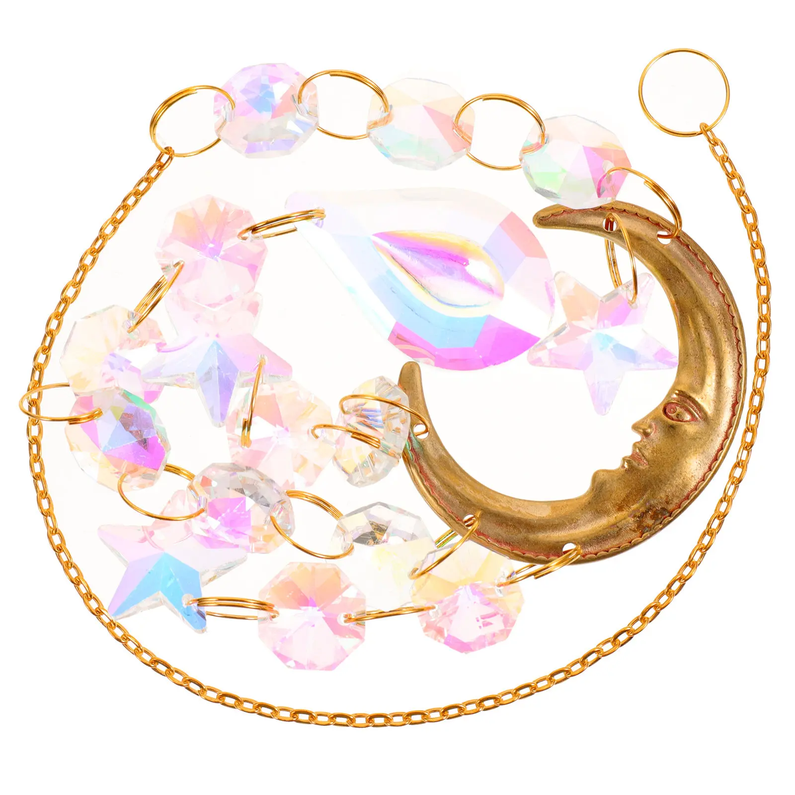 Crystal Sun Catcher Hanging Decoration for Windows Garden Living Room Bedroom Balcony Party Christmas Home Decor Rainbow Light
