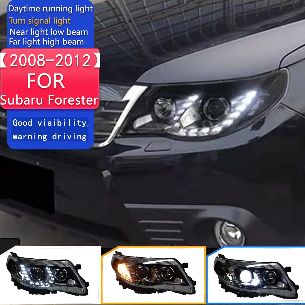 Car Model Head Lamp for Subaru Forester Headlight 2008-2012 LED Headlight DRL Hid Bi Xenon Projector Lens Auto Accessories