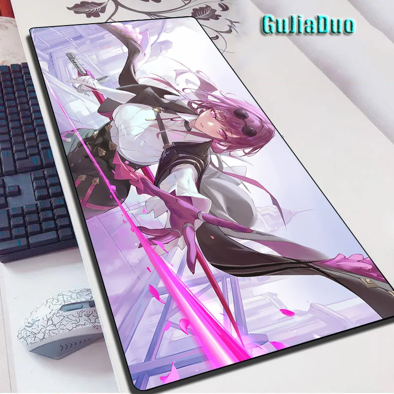 

Honkai Star Rail Kafka Sexy Anime Mouse Pad Computer Play Mat Gaming Hoom Accessories Kawaii 40x90 XXL Comic Mousepad Pc Cushion