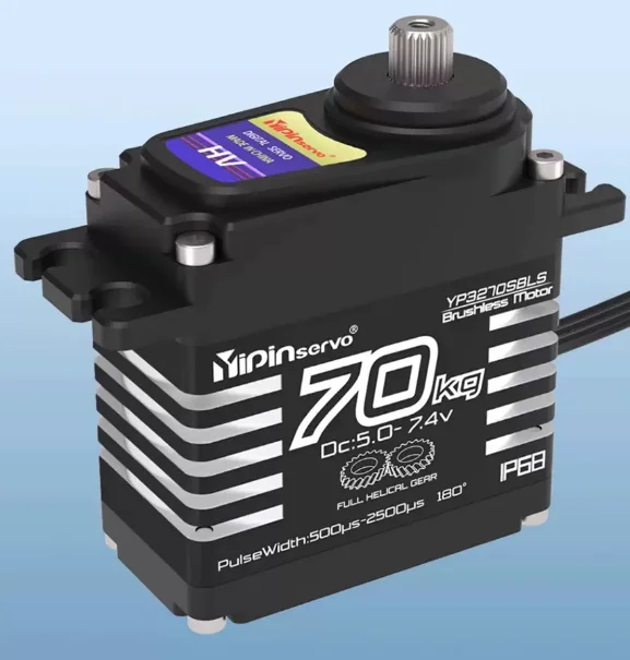 GX YP3270SBLS 70KG Brushless Servo IP68 Waterproof Full Helical Gear High Torque for Underwater Equipment RC Car Robot Boat