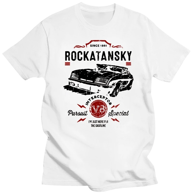 T Shirt Tshirts Black Tee Rockatansky Mens T Shirt Mad Max Mfp Main Force Patrol Pursuit Interceptor 012934