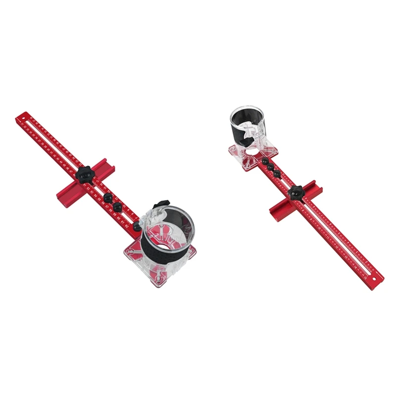 Soporte de ranura de fresado de enrutador 4 en 1, Hardware de gabinete, plantilla de enrutador de aluminio, plantilla de corte circular, soporte de fresado de enrutador, gran oferta