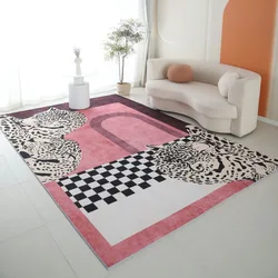 Advanced Light Luxury Leopard Decorate Living Room Carpet Home Coffee Tables Plush Mat IG Bedroom Cloakroom Rug ковер Tapis 러그