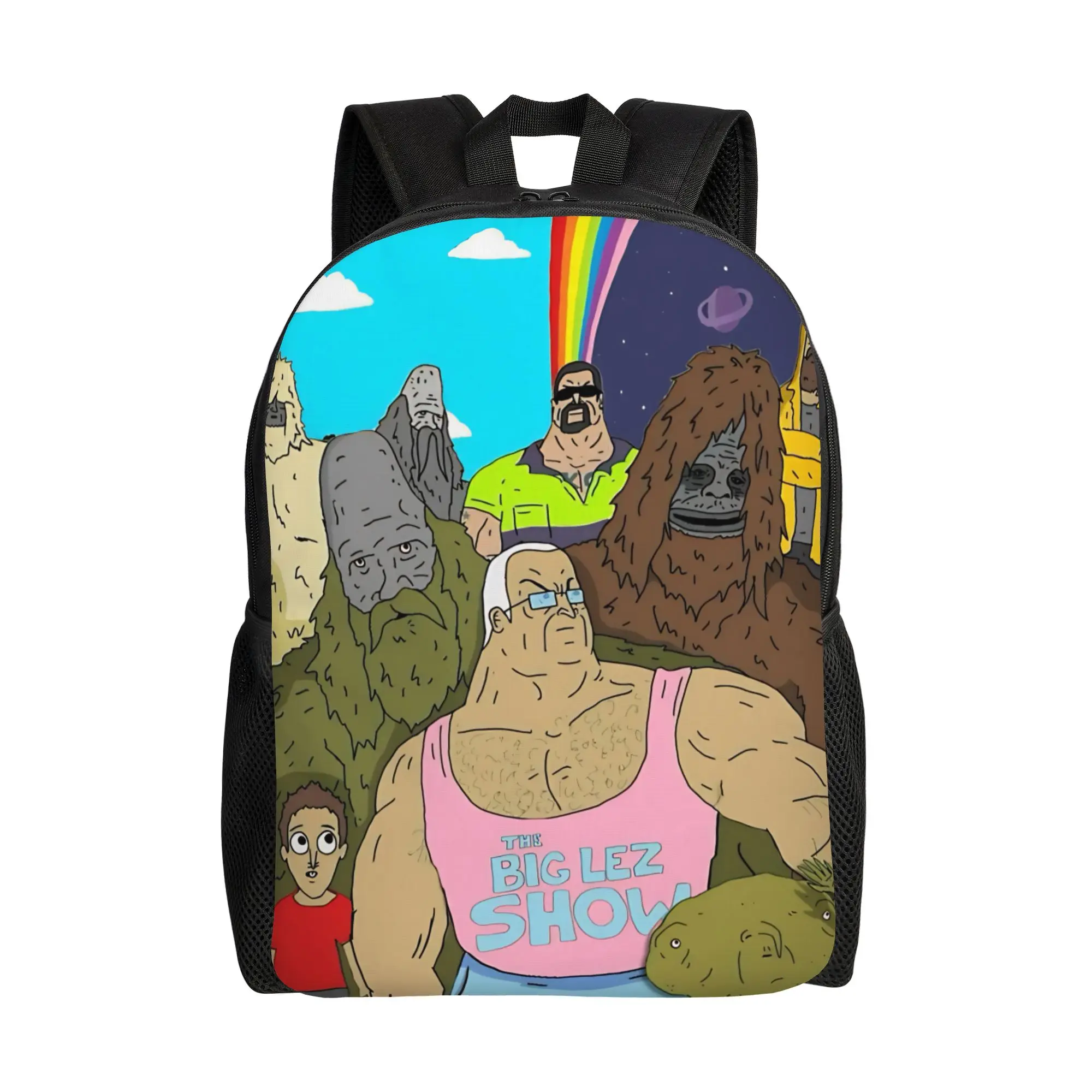

Постер The Big Lez Show, подростковый рюкзак, спортивный рюкзак для старшей школы, походный рюкзак для путешествий, дневной рюкзак для мужчин и женщин, сумка через плечо для ноутбука