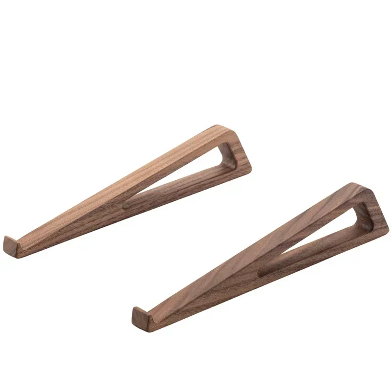1pair Universal Portable Wooden Laptop Holder Stand Computer Cooling Bracket Suitable For Notebook Laptop Tablet 10-17 Inchs
