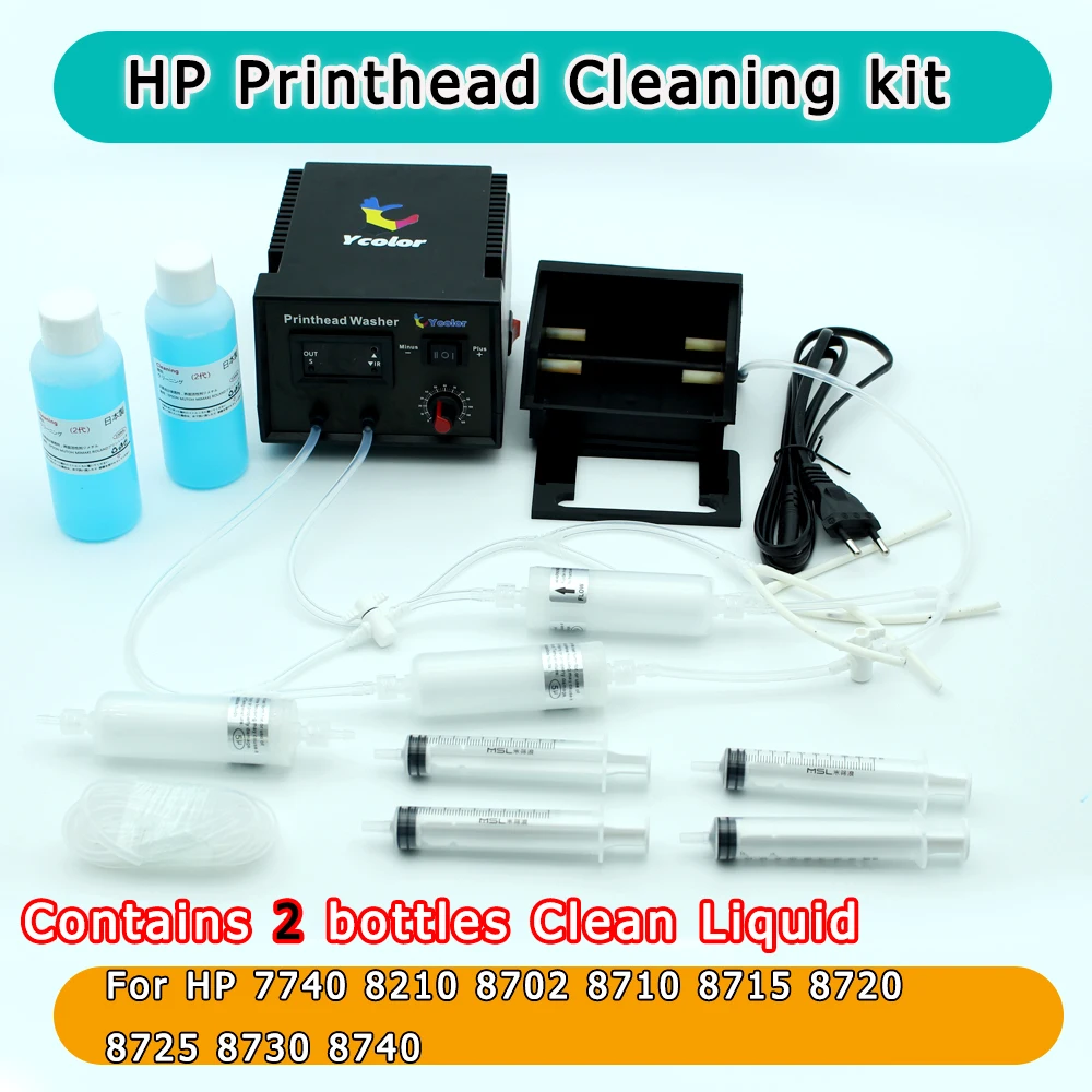 

952 953 954 955 Printhead Cleaning Machine Washer with Cleaning Liquid For HP Officejet Pro 7740 8210 8702 8710 8715 8720 8725