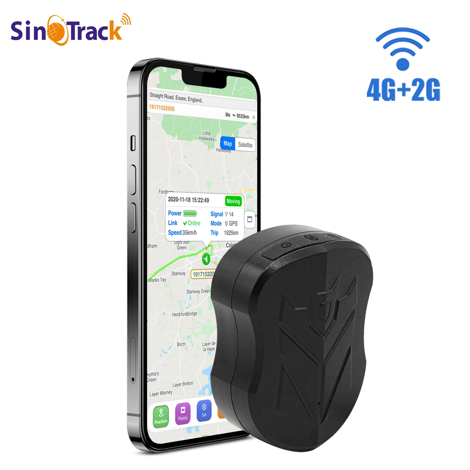 SinoTrack aimant 4G étanche voiture GPS Tracker ST-905/ST-915 localisateur de véhicule longue veille 10000mAH batterie avec application gratuite