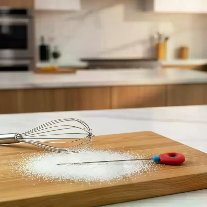 Reusable Cake Tester Probe With Non Slip Silicone Handle For Home Baking Doneness Check
