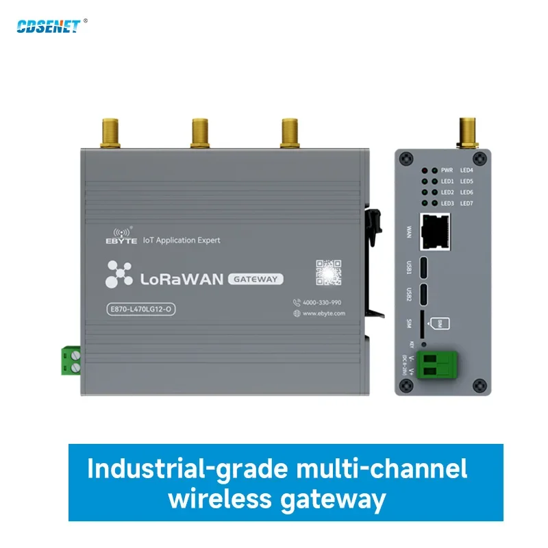 الصناعية الصف SX1302 470/868/915M LoraWan بوابة لاسلكية متعددة القنوات CDSENET E870 نصف دوبلكات مدمجة NS PA + LNA عقدة حمراء #2