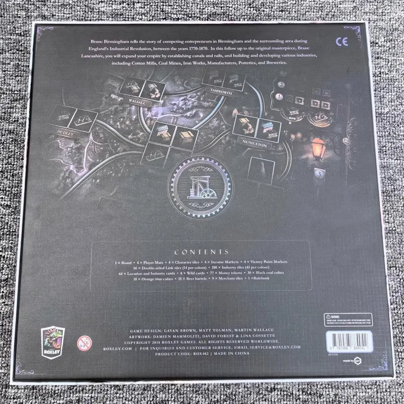 브라스 버밍엄 카드 트레이드 빌드 세틀 보드 게임 카드 BGG 풀 영어 가족 파티 게임 인터랙티브 전략 어린이 장난감