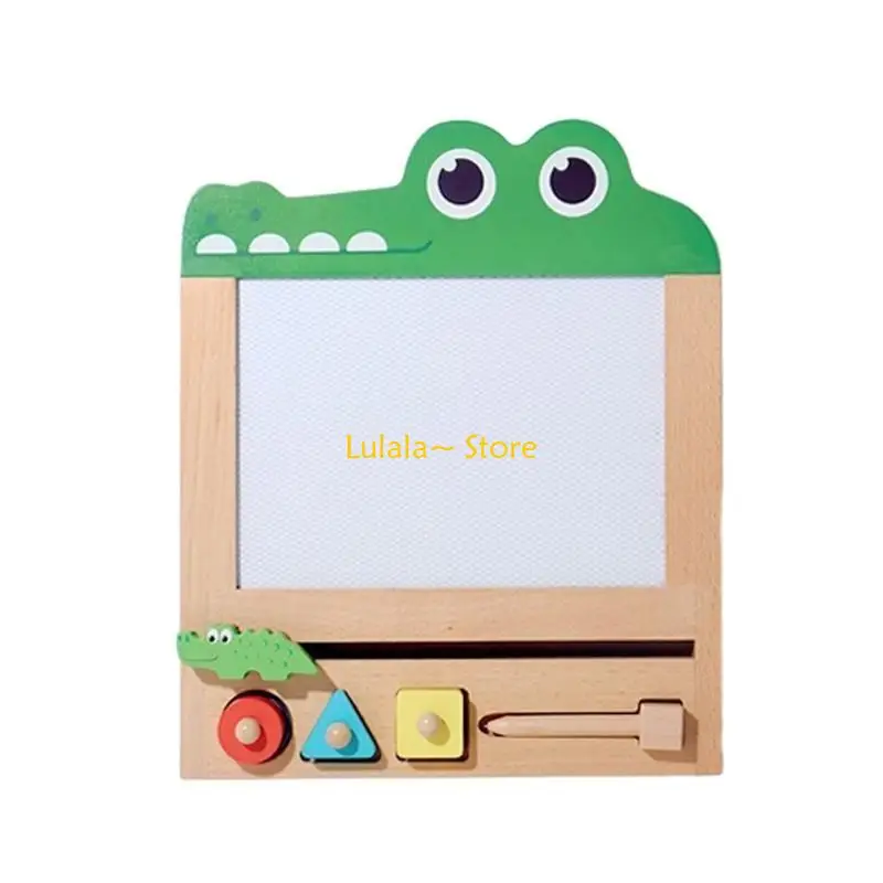 Y4QA planche à dessin en bois pour enfants, jouet Graffiti, planche magnétique, jouet d'activité maternelle