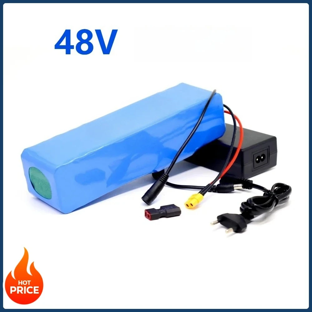 

48V 10Ah 10000mAh Lithium Battery Pack with 54.6V Charger 13S3P XT60+T Ultra large capacity quality assurance